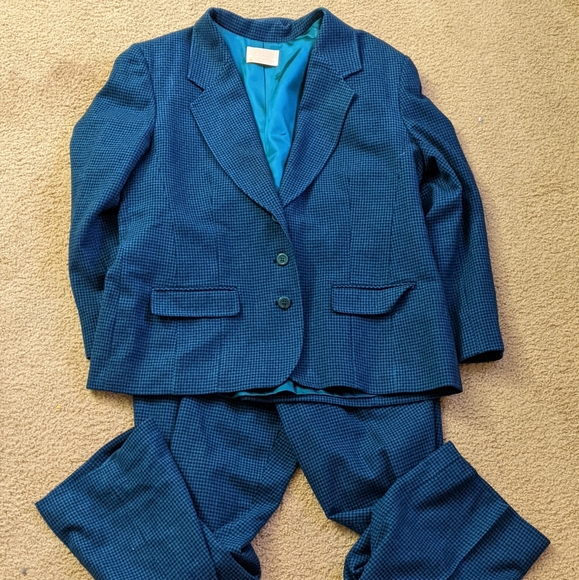 Pendleton Jackets & Blazers - Pendleton Blue Pure Virgin Wool Two Piece Suit Blazer & Pants Business Career 18